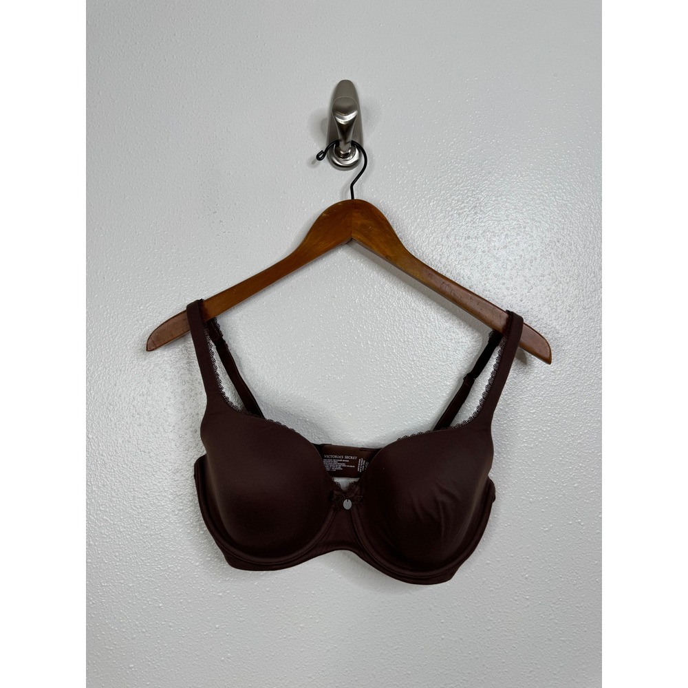 Victoria's Secret Lined‎ Demi Brown Bra Size 34DD